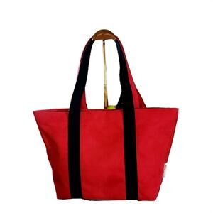 MICHAEL KORS Red & Black Suede Effect Tote Bag